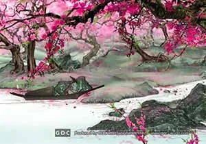 Постер: Земля цветения персика