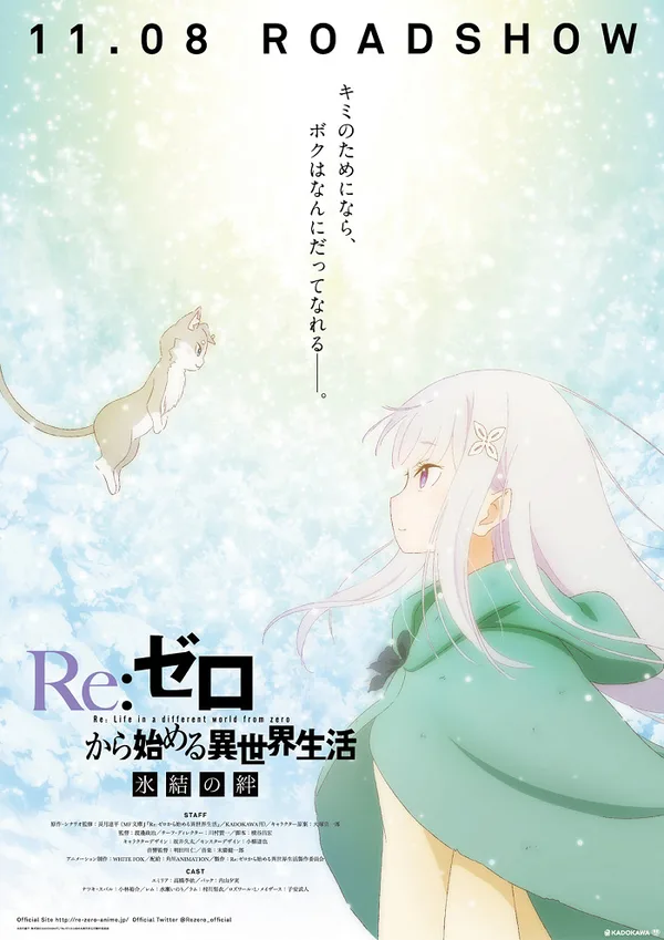 Постер: Re:Zero. Жизнь с нуля в альтернативном мире: Замороженные узы